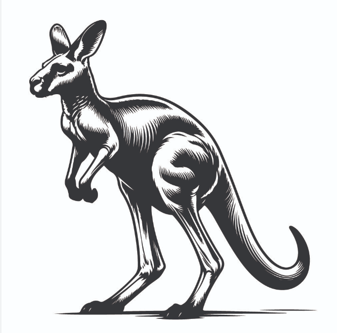 Kangaroo. Happy paws dog food